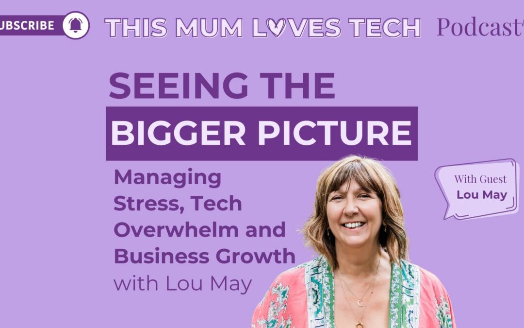 Episode 33: Seeing the Bigger Picture: Managing Stress, Tech Overwhelm and Business Growth with Lou May
